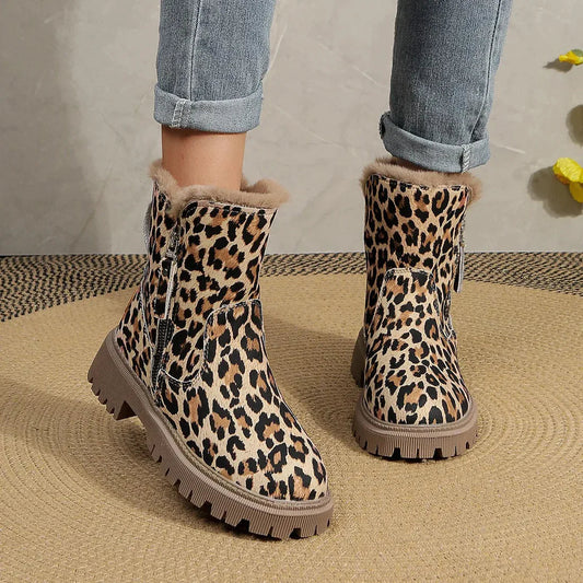 Vera | Leopard Winter Boots