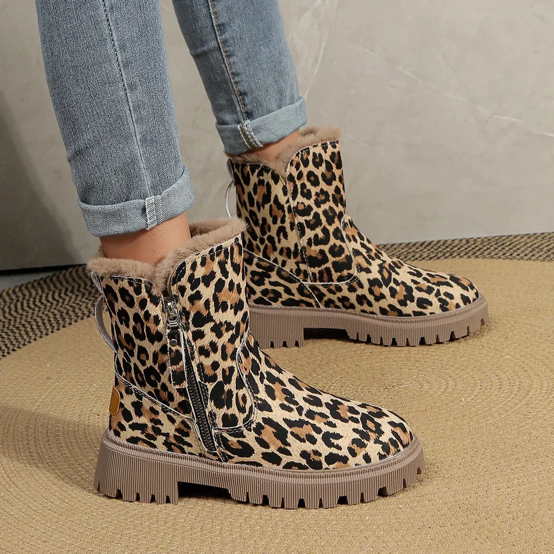 Vera | Leopard Winter Boots