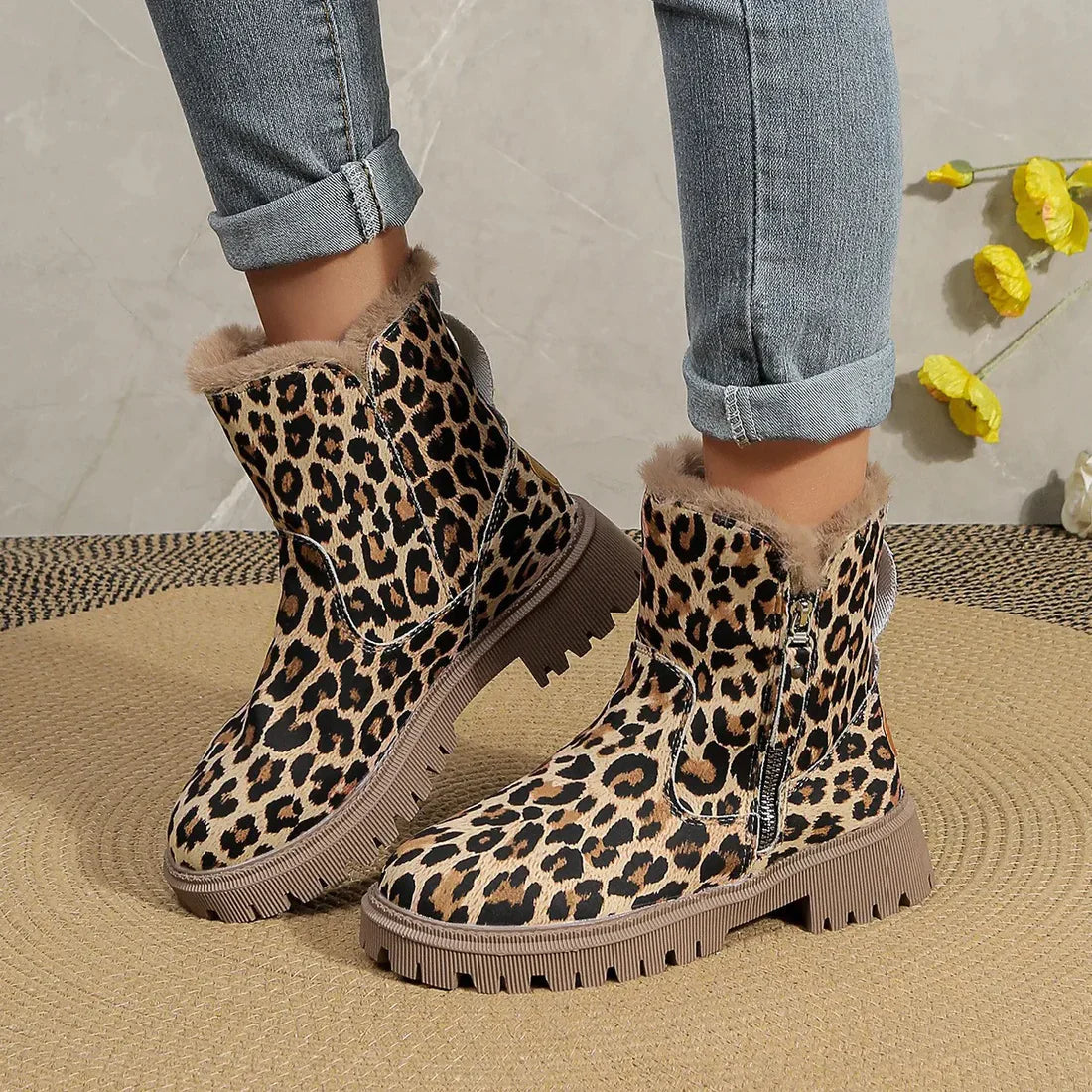 Vera | Leopard Winter Boots