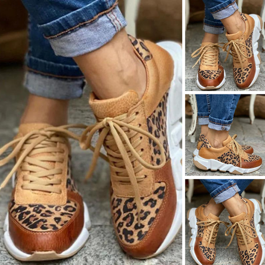 Crissa | Comfy Leopard Sneakers