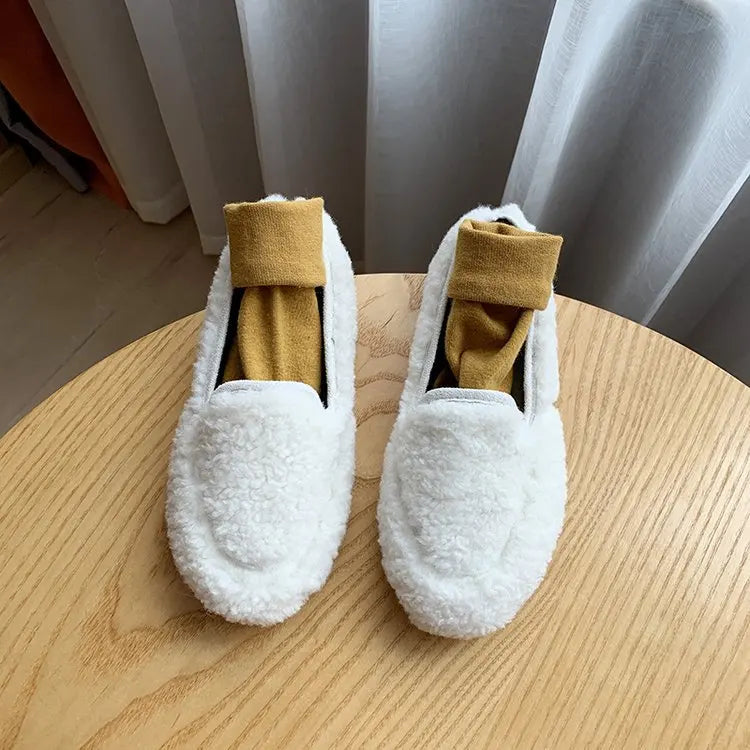 Maya | Teddy Bear Fur Shoes