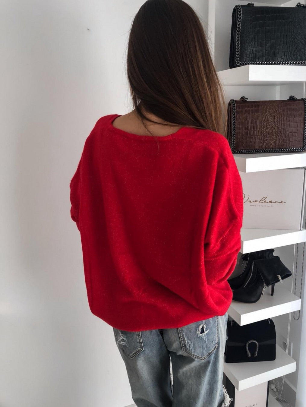 Yvonne | Knitted V-neck Sweater