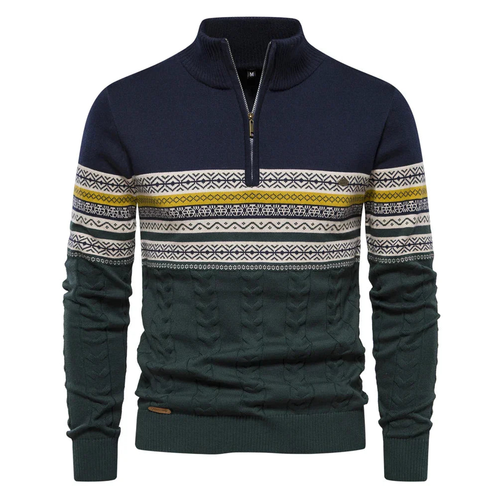 Jude | Retro Quarter Zip Sweater