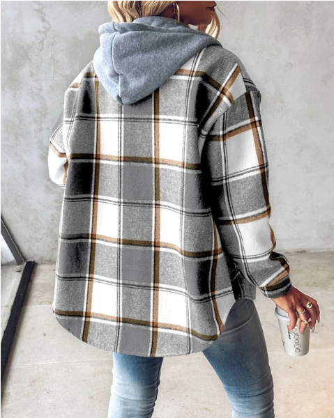 Aura | Comfy Plaid Cardigan