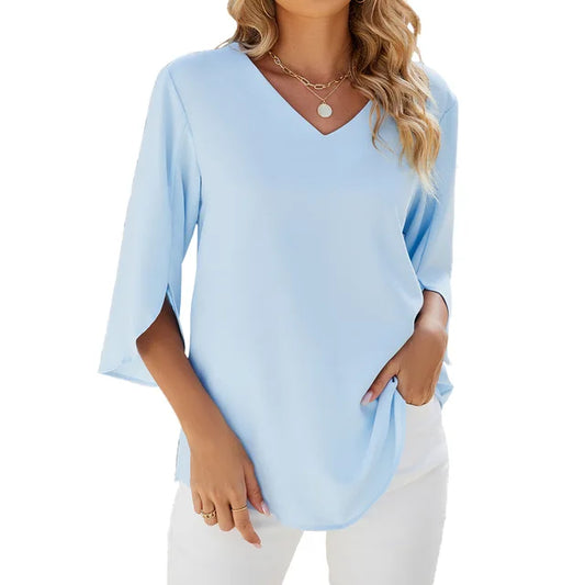 Vicky | Blouse with V-Neck