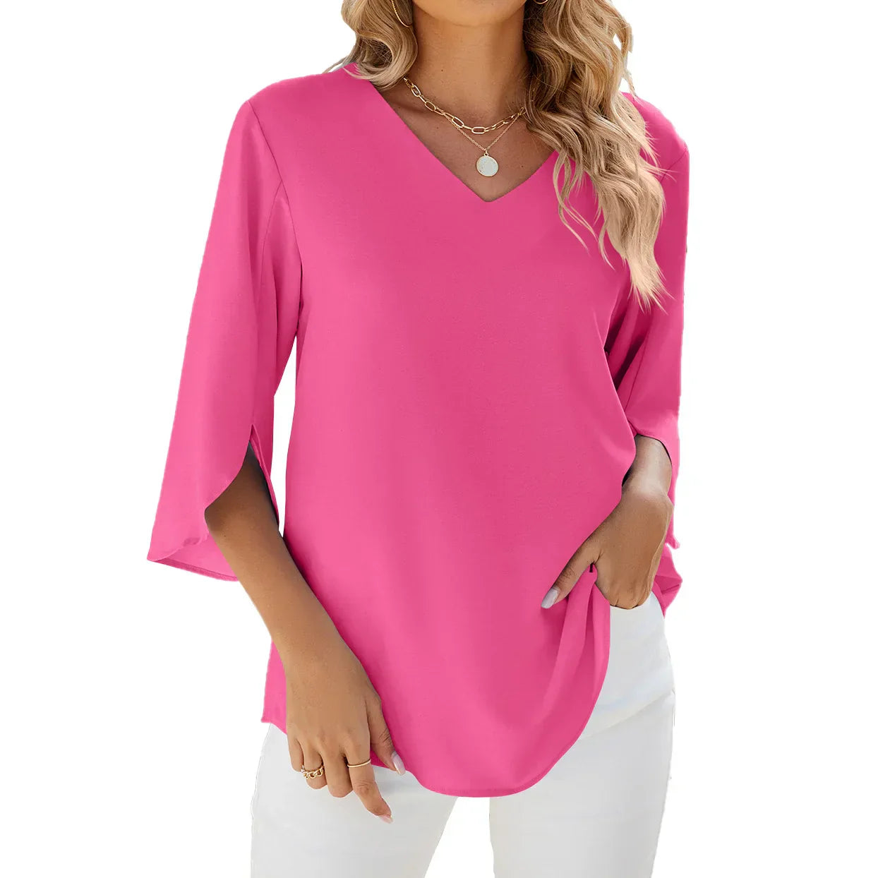 Vicky | Blouse with V-Neck