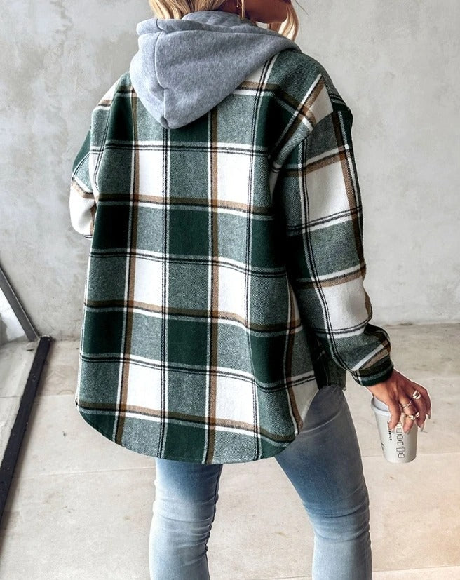 Aura | Comfy Plaid Cardigan